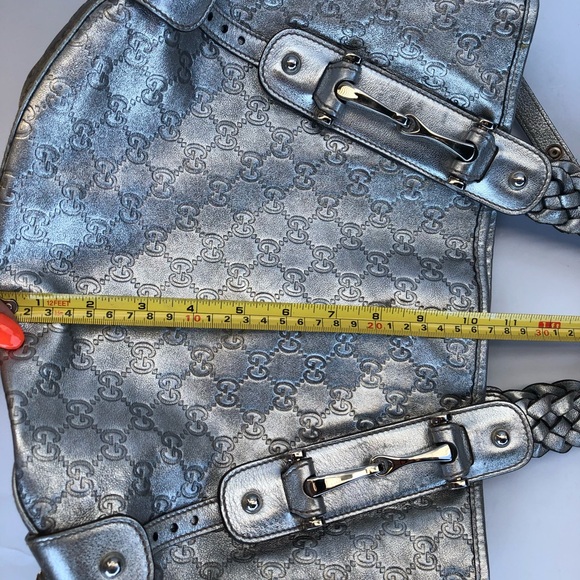 Rare Silver Gucci Guccisima Pelham - Picture 6 of 16